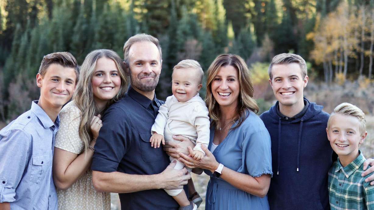 Fifth grade Davis County student Colton Droubay wanted to celebrate his younger brother Hudson Droubay on World Down Syndrome Day by having students and teachers wear mismatched socks.