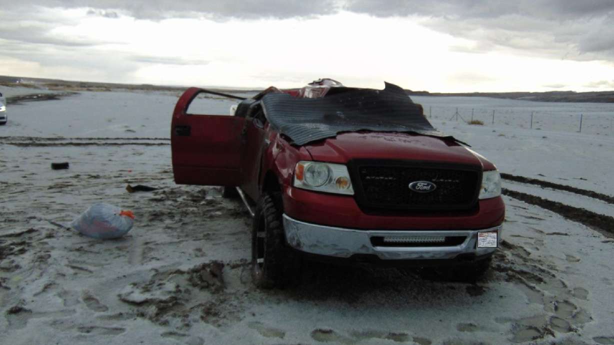 A 6-year-old was ejected and killed in a single-vehicle crash in Emery County on Monday.