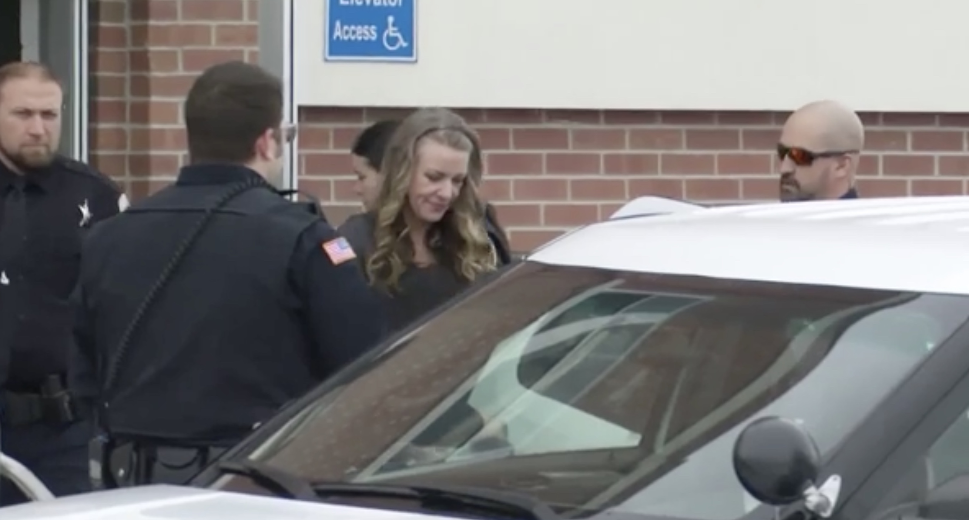 Lori Vallow Daybell is seen leaving the Fremont County Courthouse following a hearing in St. Anthony Tuesday morning.