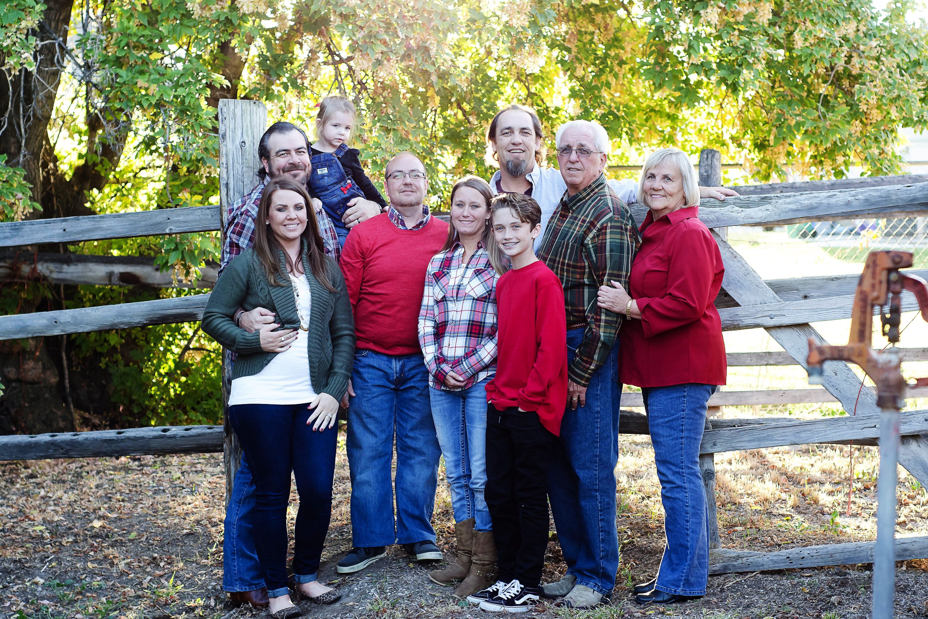 Todd Curtis, fourth from left, is seen with family. From kind acts to clean copy, Todd Curtis taught us all just how much the little things matter.
