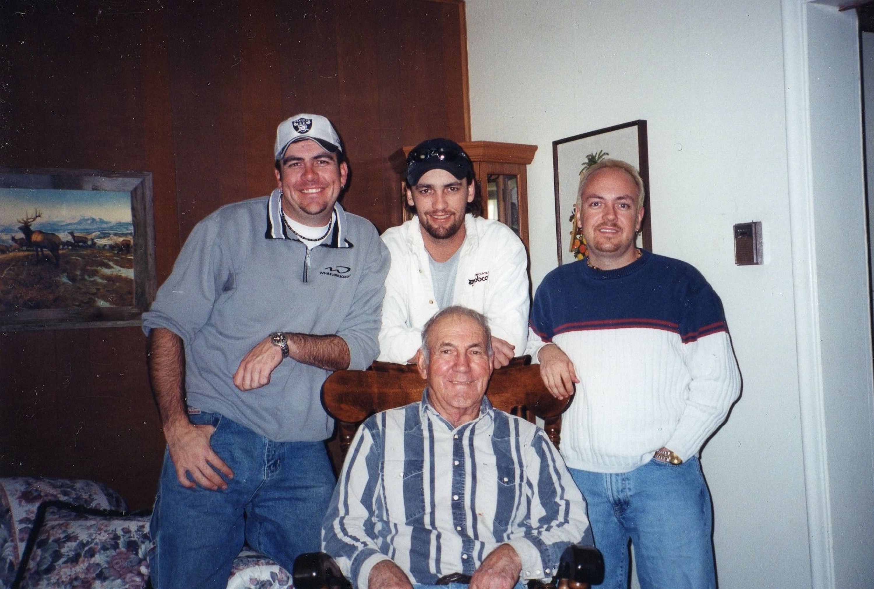 Todd Curtis, right, is pictured with brothers Aaron and Andy and their grandfather, Ray Bills. From kind acts to clean copy, Todd Curtis taught us all just how much the little things matter.