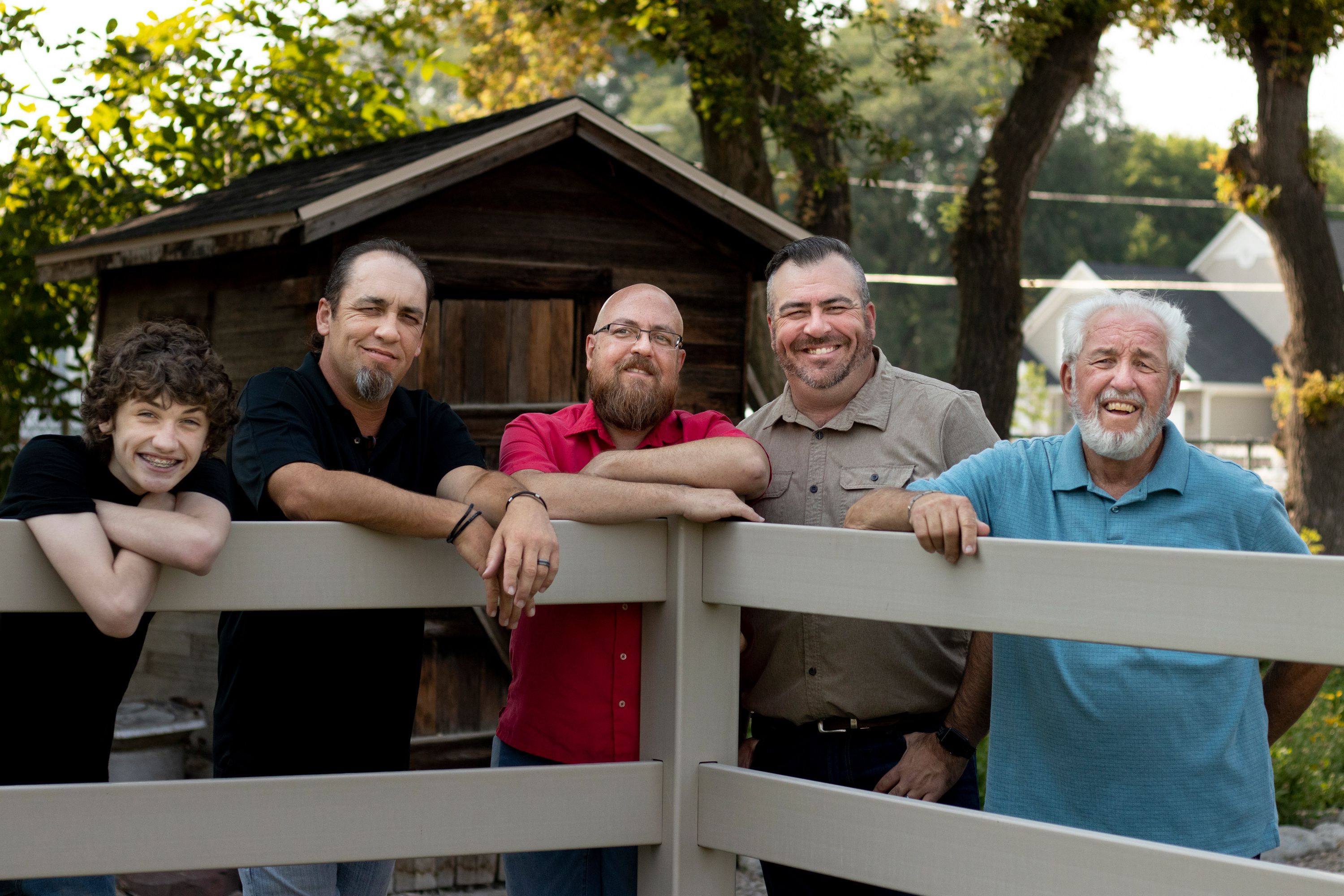 Todd Curtis, center, is pictured with his nephew Andrew, brothers Andy and Aaron, and father, Gary. From kind acts to clean copy, Curtis taught us all just how much the little things matter.