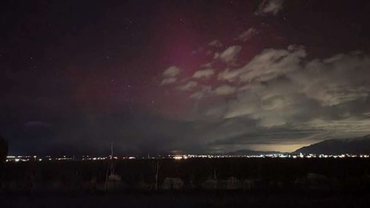 The northern lights were visible in Tooele at approximately 1 a.m. Friday morning.