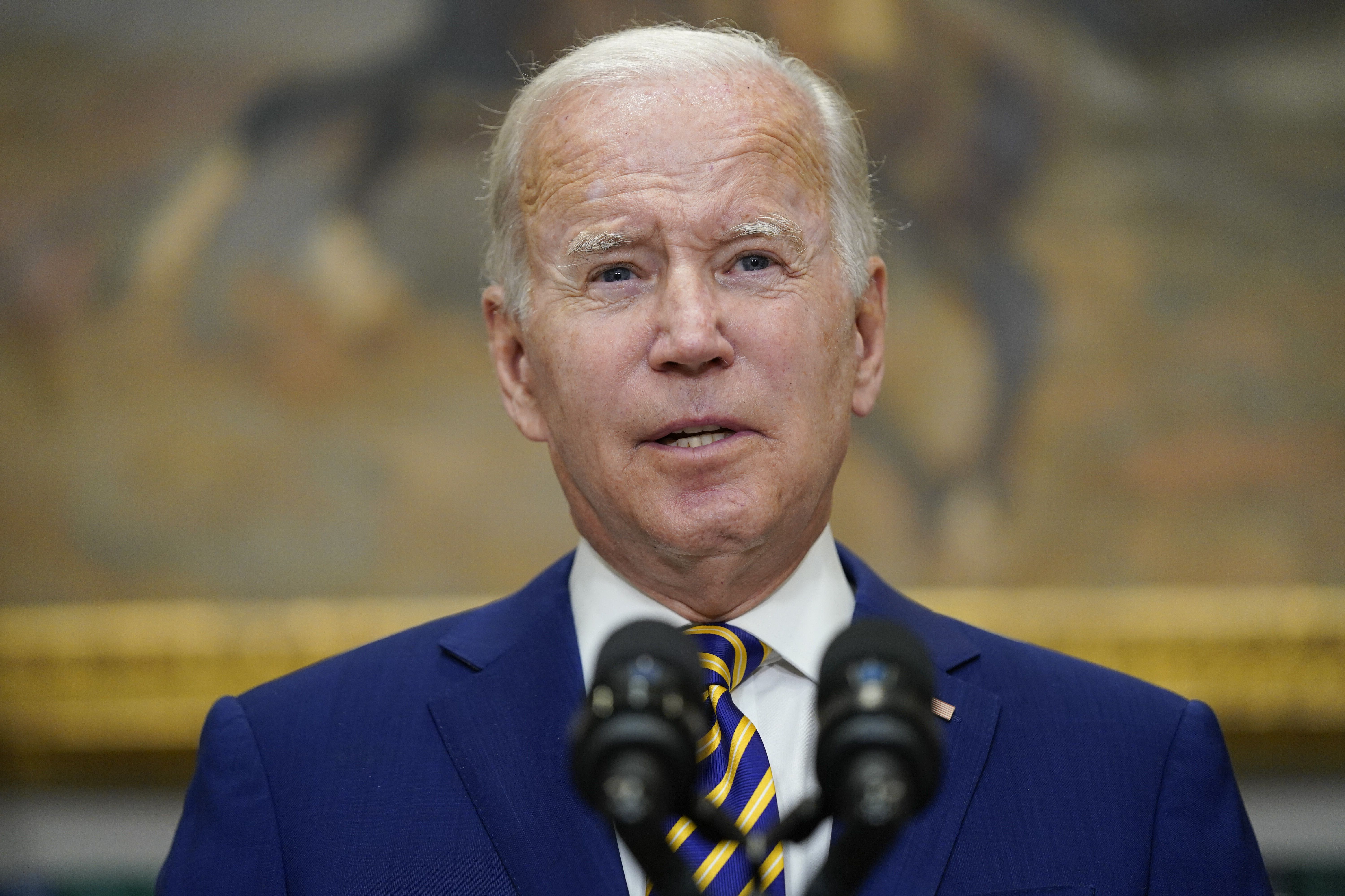 President Joe Biden speaks about student loan debt forgiveness at the White House, Aug. 24, 2022, in Washington. Utah Sens. Mike Lee and Mitt Romney are calling for the suspension of the president’s plan to cancel student loan debt for millions of Americans.