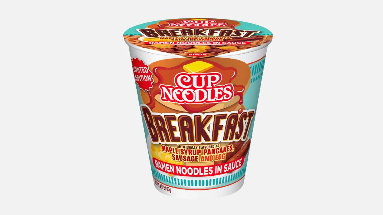 "Cup Noodles Breakfast" is on sale at Walmart. The high price of eggs and other breakfast staples is forcing some to look for cheaper breakfast alternatives such as Ramen.