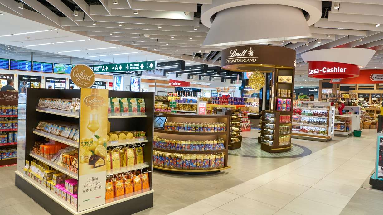 A man was arrested Tuesday after police say he has stolen bottles of perfume at a Salt Lake International Airport store three different times since February.