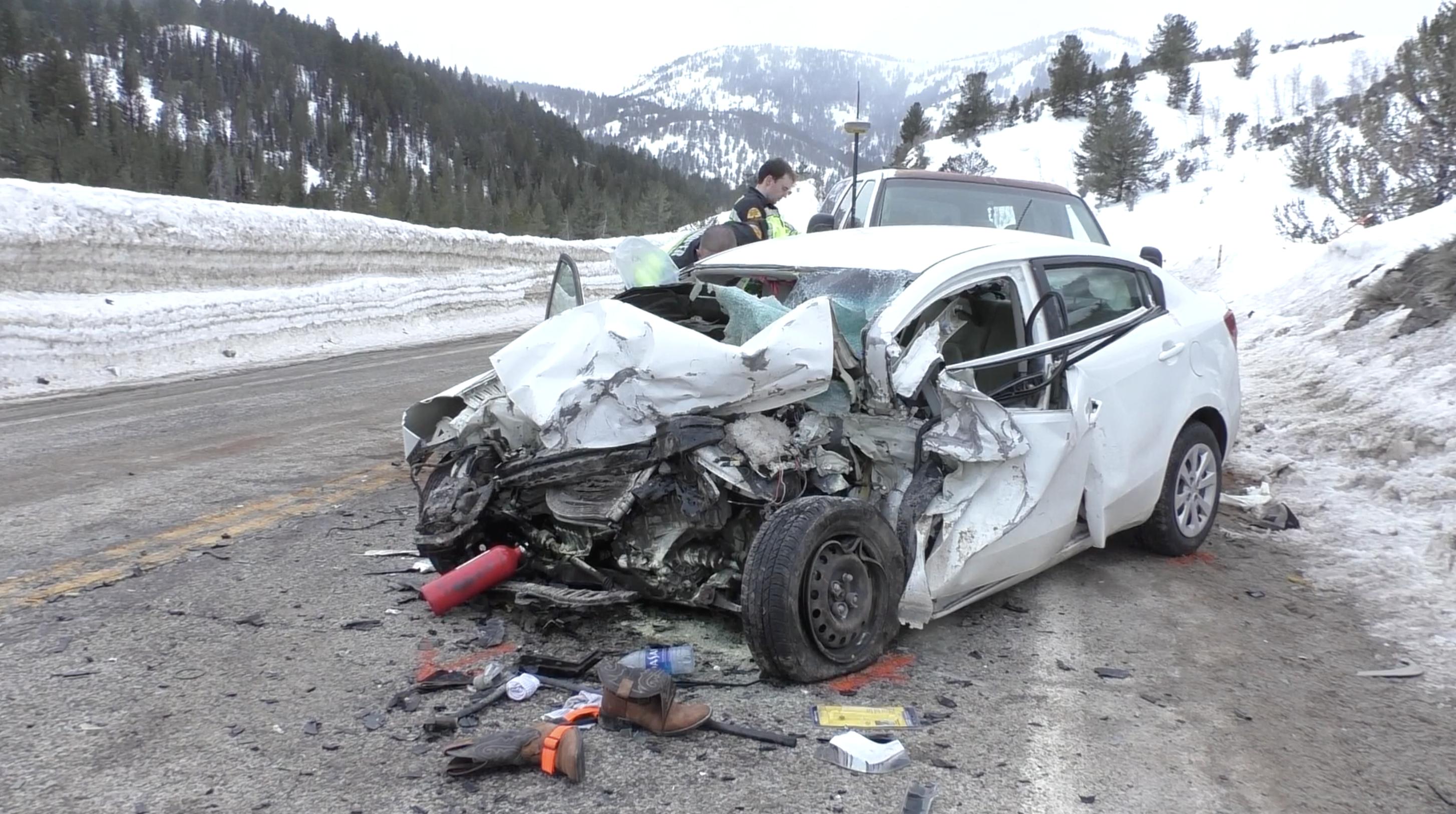 Three people were killed in a car crash in Logan Canyon on Wednesday afternoon after a Kia Rio crossed over into the northbound lanes and hit a Ford Excursion.