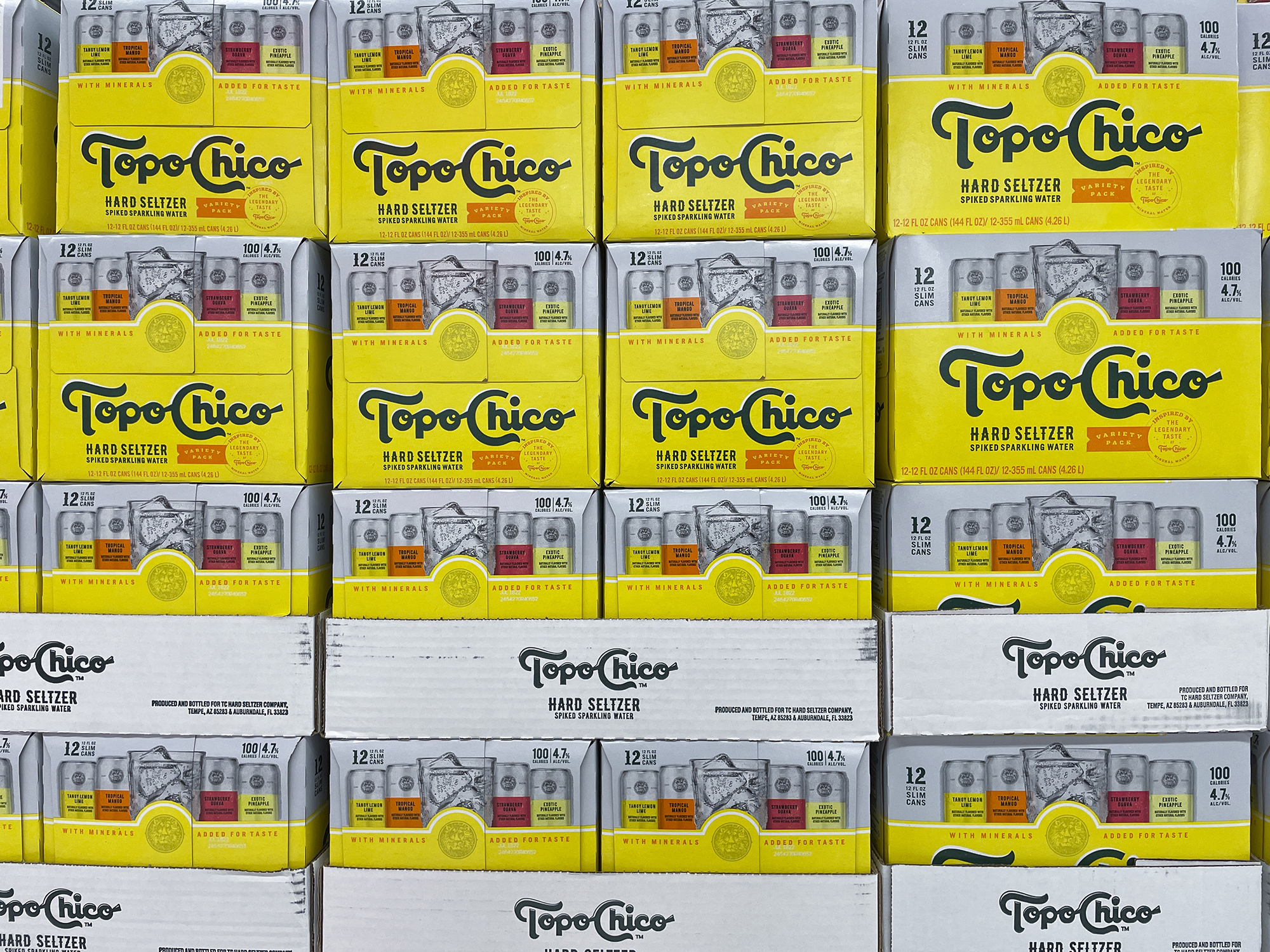 Topo Chico, among others, launched alcoholic seltzers and cocktails in tall, thin cans.