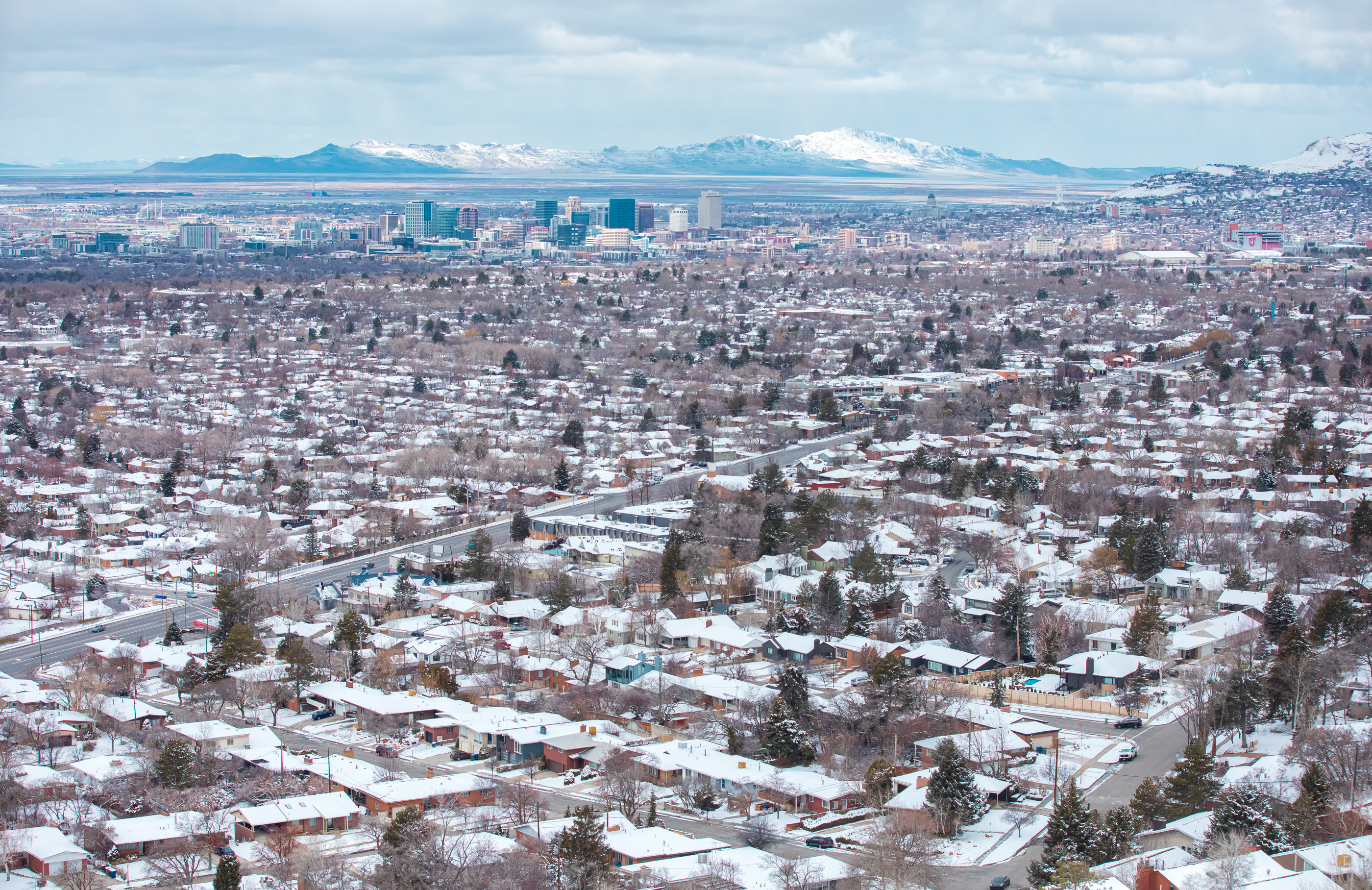 Salt Lake City is pictured from its east bench on March 25. The Salt Lake City Council voted Tuesday to approve a new ordinance that makes it easier for residents to build accessory dwelling units in an effort to increase housing stock.