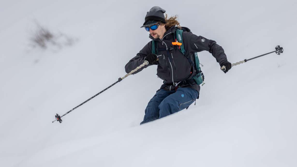 Sean P. skies down Solitude Mountain Resort in Salt Lake County on Nov. 4, 2022. Resort officials unveiled their offseason plan improvement plans on Wednesday.