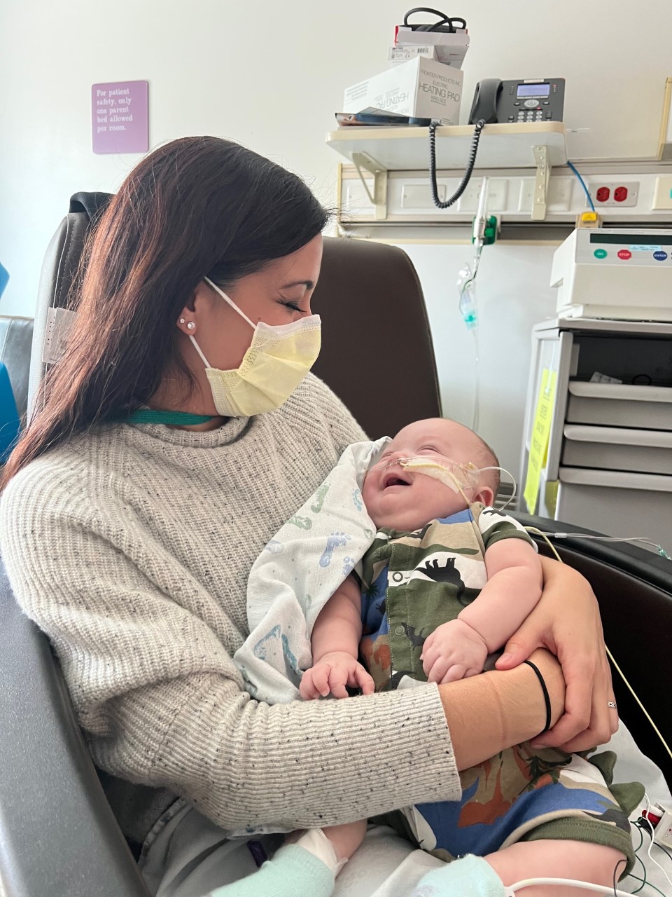 Dr. Martha Monson holds baby Isaac. Monson helped his mother through through her pregnancy with Issac. March is Kidney Awareness Month, and Isaac's family is using it as an opportunity to help find him a much-needed kidney.
