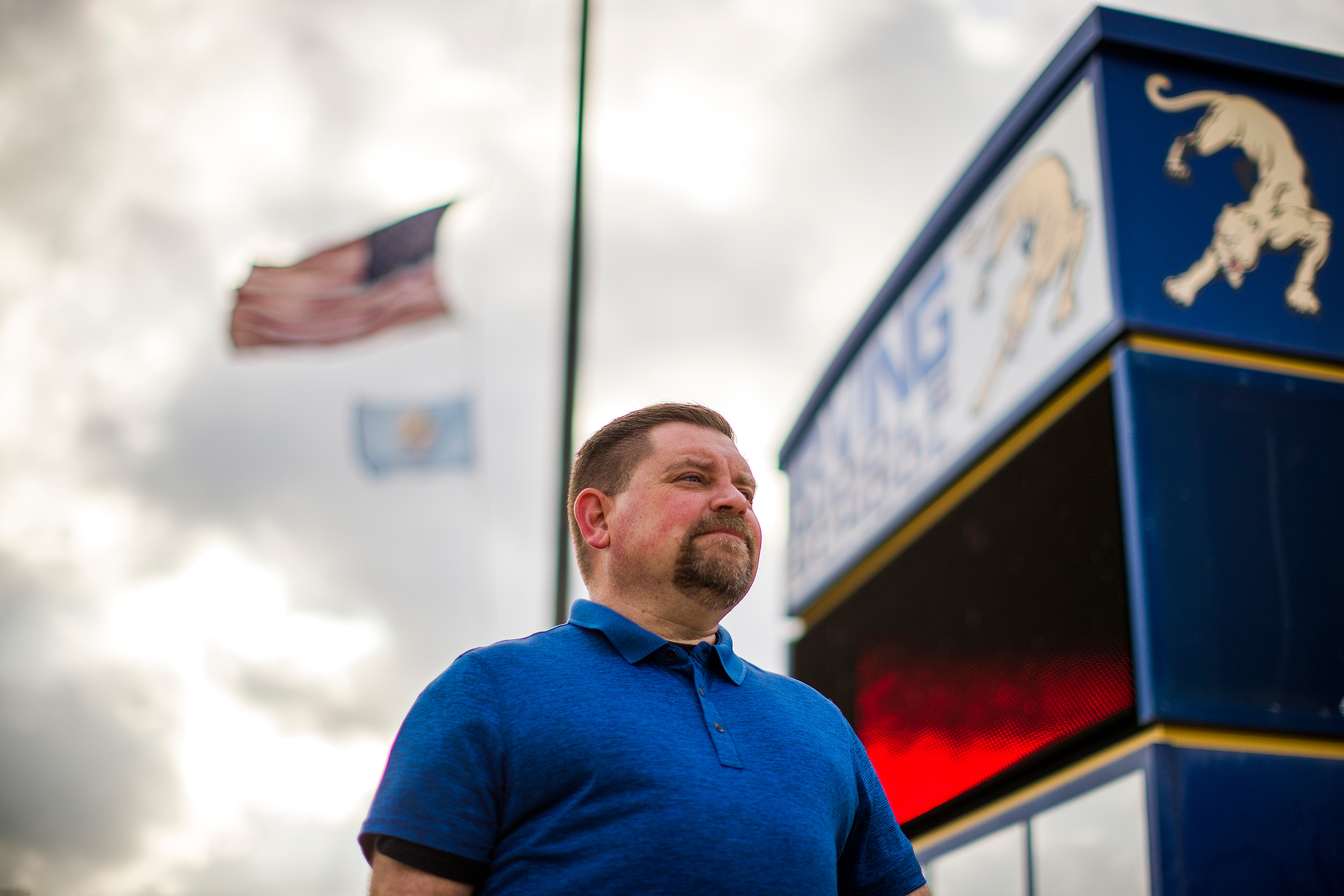 David Irby, pictured at Irving Middle School in Norman, Okla., taught in public schools for 25 years, but says he could no longer handle students’ bad behavior and the parents and administrators who put up with it. Now he's selling cars.