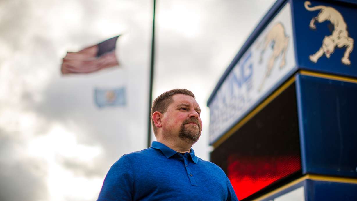 David Irby, pictured at Irving Middle School in Norman, Okla., taught in public schools for 25 years, but says he could no longer handle students’ bad behavior and the parents and administrators who put up with it. Now he's selling cars.