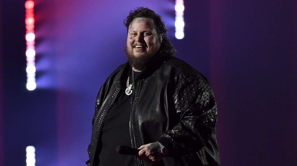 Jelly Roll performs "Need A Favor" at the CMT Music Awards on April 2, 2023, at the Moody Center in Austin, Texas.