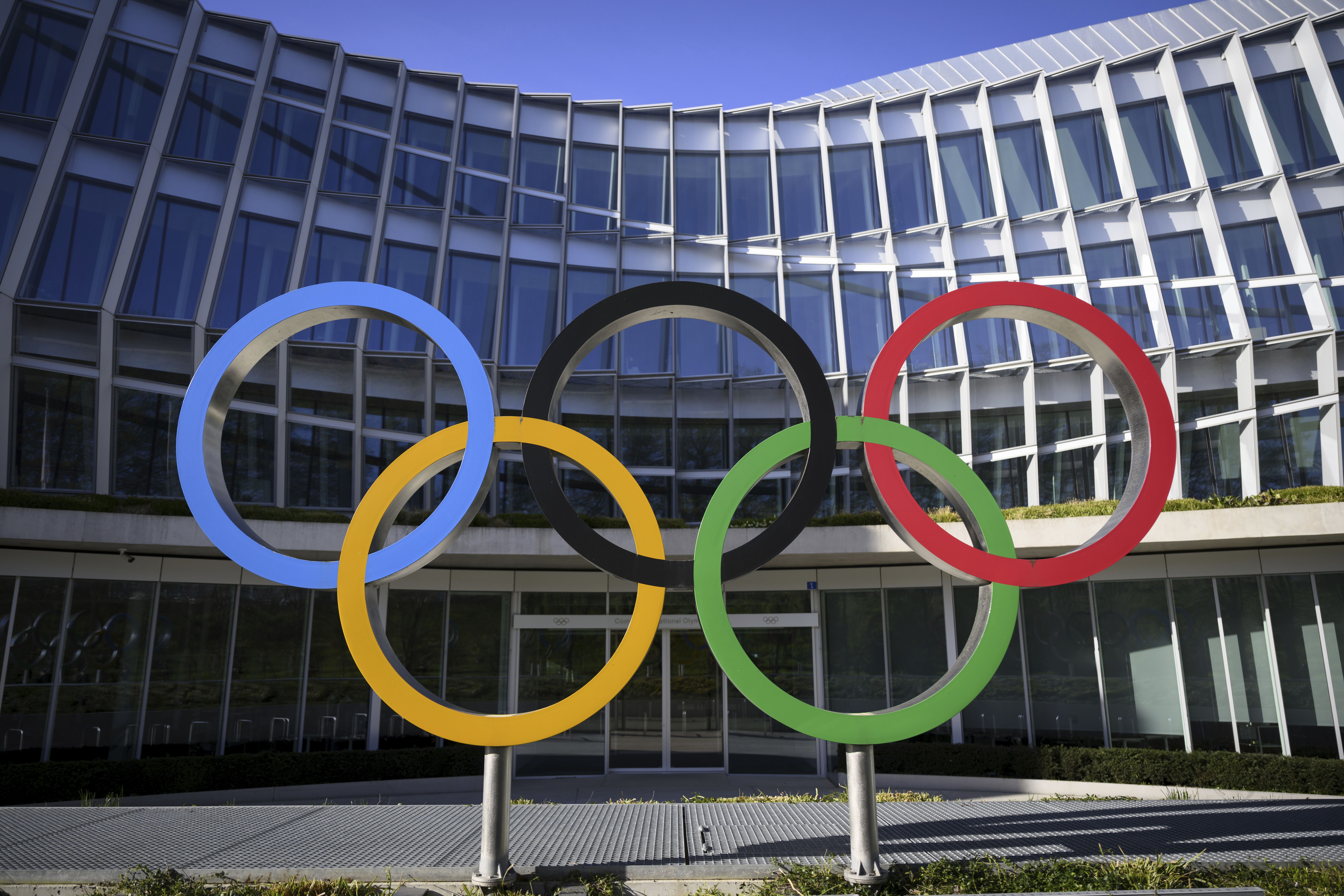Olympic rings are pictured in front of the Olympic House, headquarters of the International Olympic Committee, in Lausanne, Switzerland, March 28. Switzerland is officially in the running to host a Winter Games.