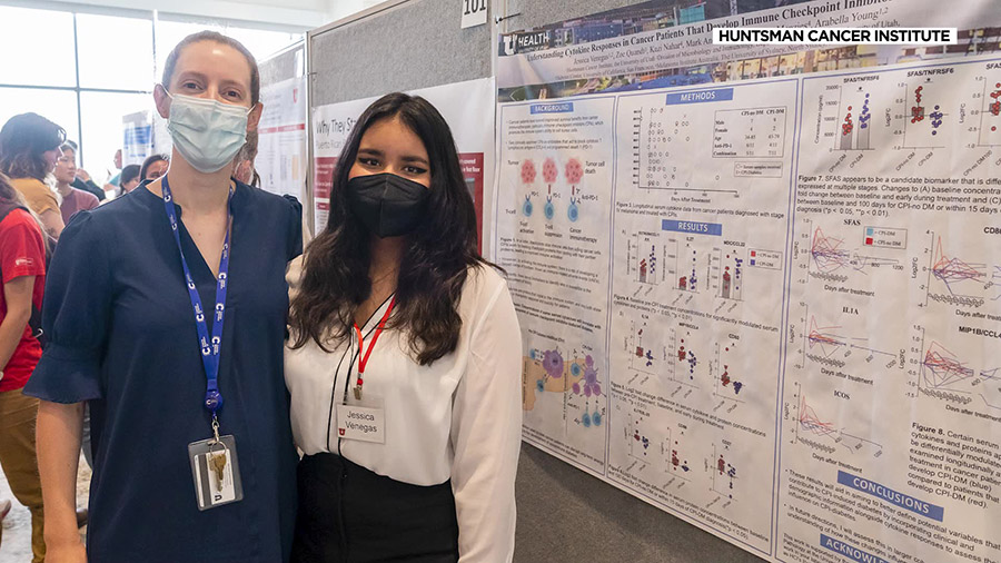 Arabella Young (left) meets Jessica Venegas (right). Many minorities are seriously underrepresented in the medical field, and a program at the Huntsman Cancer Institute aims to help change that.