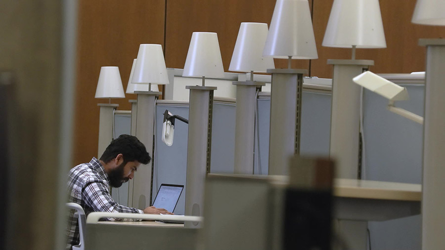 Diwas Gautham studies for his classes at the University of Utah. Many minorities are seriously underrepresented in the medical field, and a program at the Huntsman Cancer Institute aims to help change that.