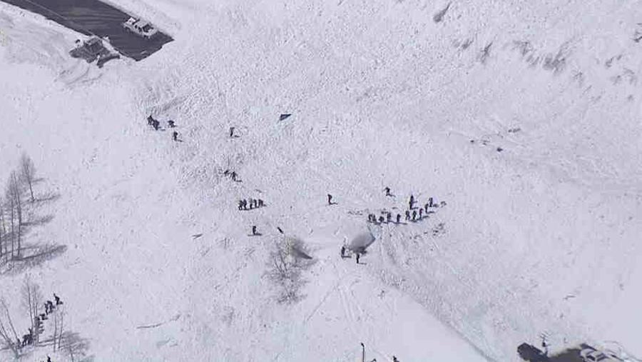 Crews search for cars or people after an avalanche in Little Cottonwood Canyon Thursday afternoon. The slide covered state Route 210 and ended up in a part of Snowbird Resort.