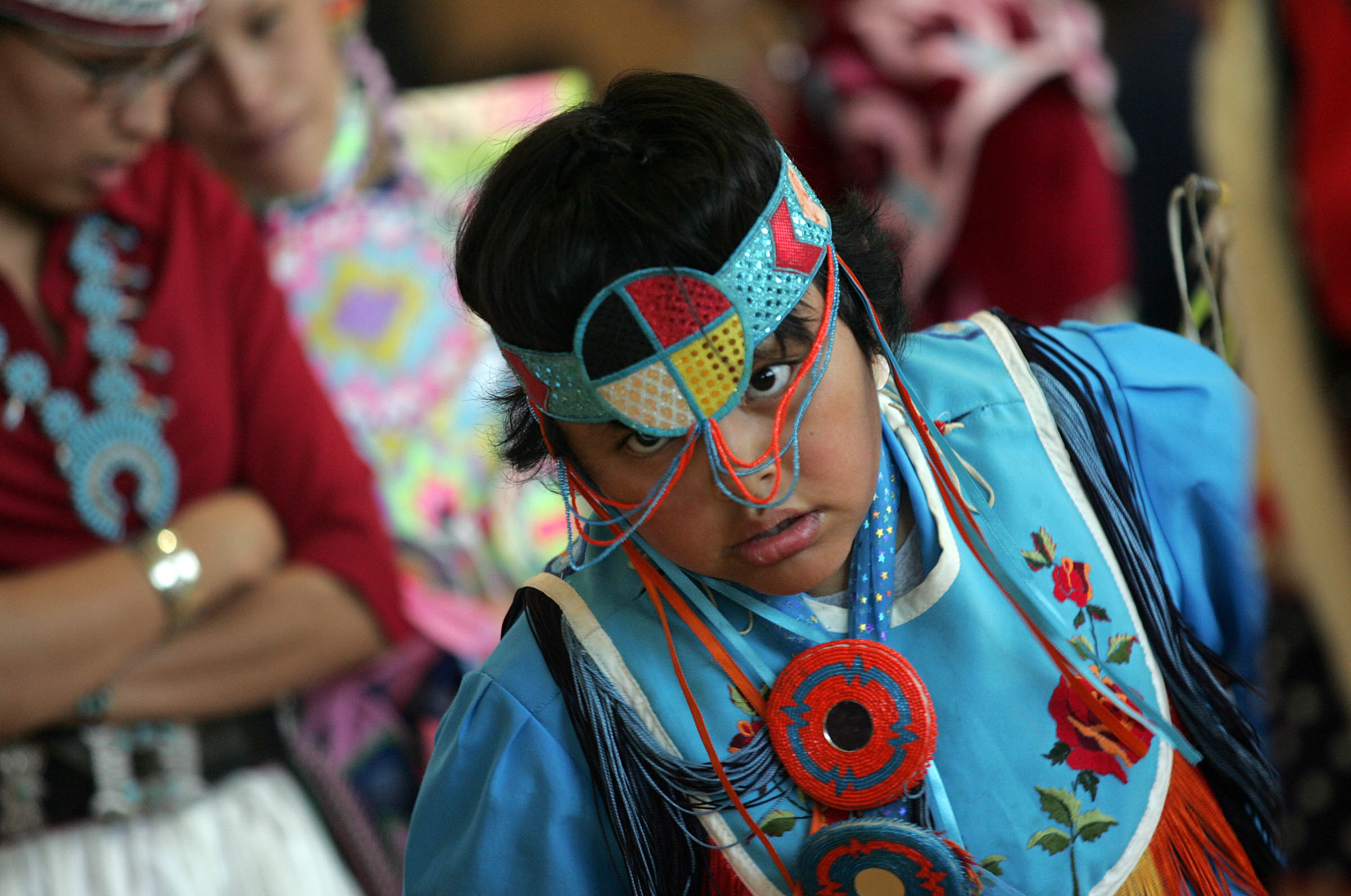 Taylor Begay of Durango, Colorado, dances in the 35th annual American Indian Pow-Wow at the University of Utah on April 7, 2007. The University of Utah is hosting its 51st Annual Pow Wow on Friday and Saturday.