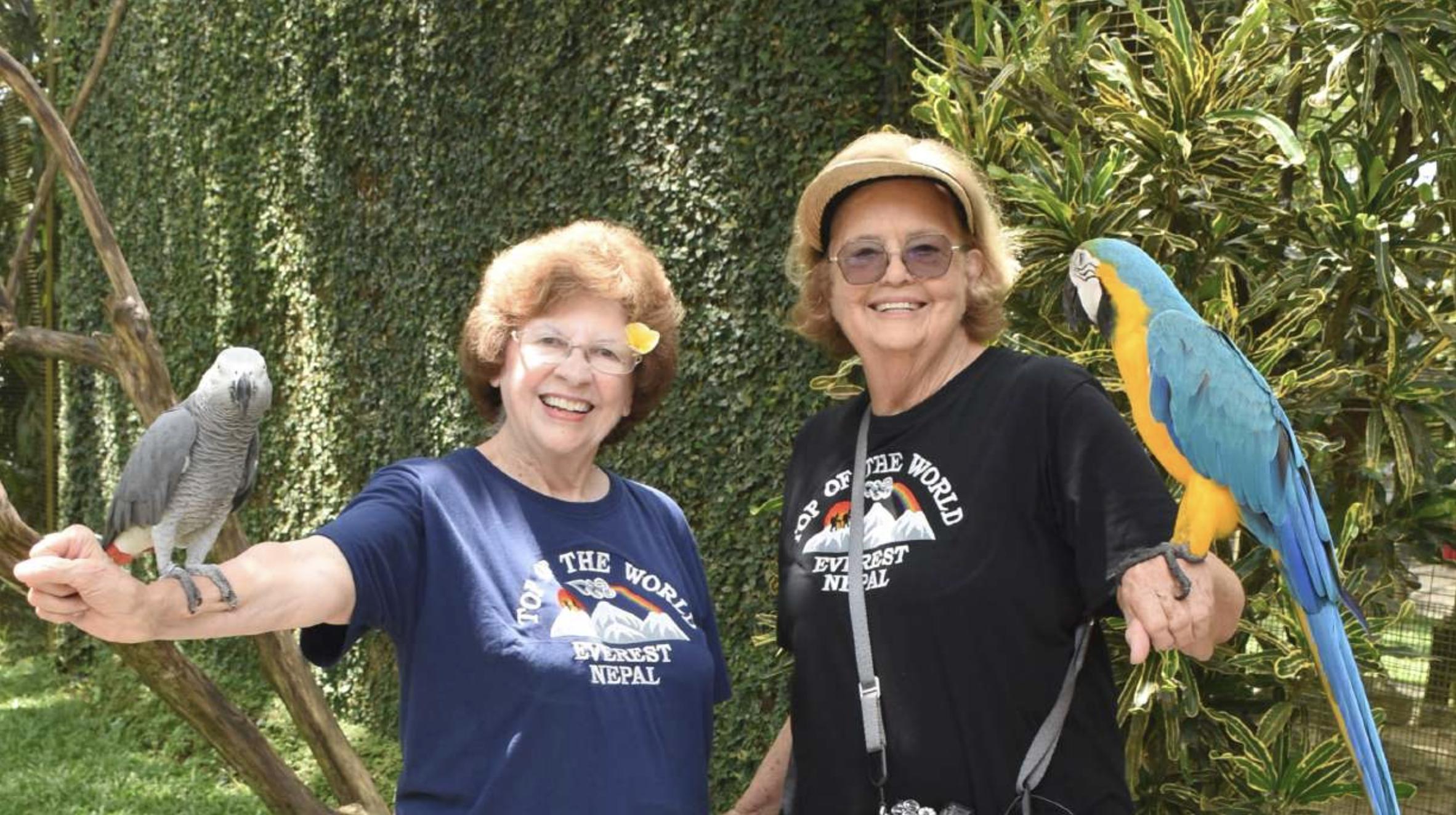 Ellie Hamby and Sandy Hazelip have captured hearts with their 80-day voyage across all seven continents. These two friends may be 81, but they're traveling the world.