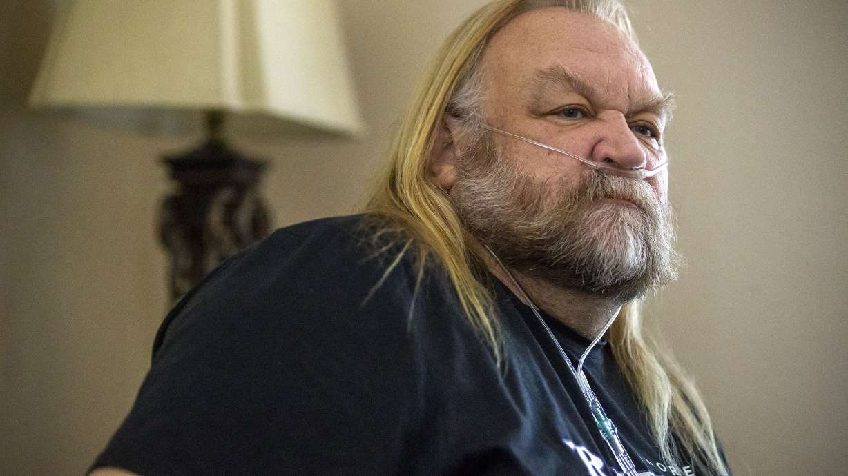 Stan Ellsworth, actor and the former host of BYUtv’s “American Ride,” pauses for a moment as he talks about his road to recovery from COVID-19 on Monday, July 6, 2020, at his home in Draper. Ellsworth died on March 30, 2023.