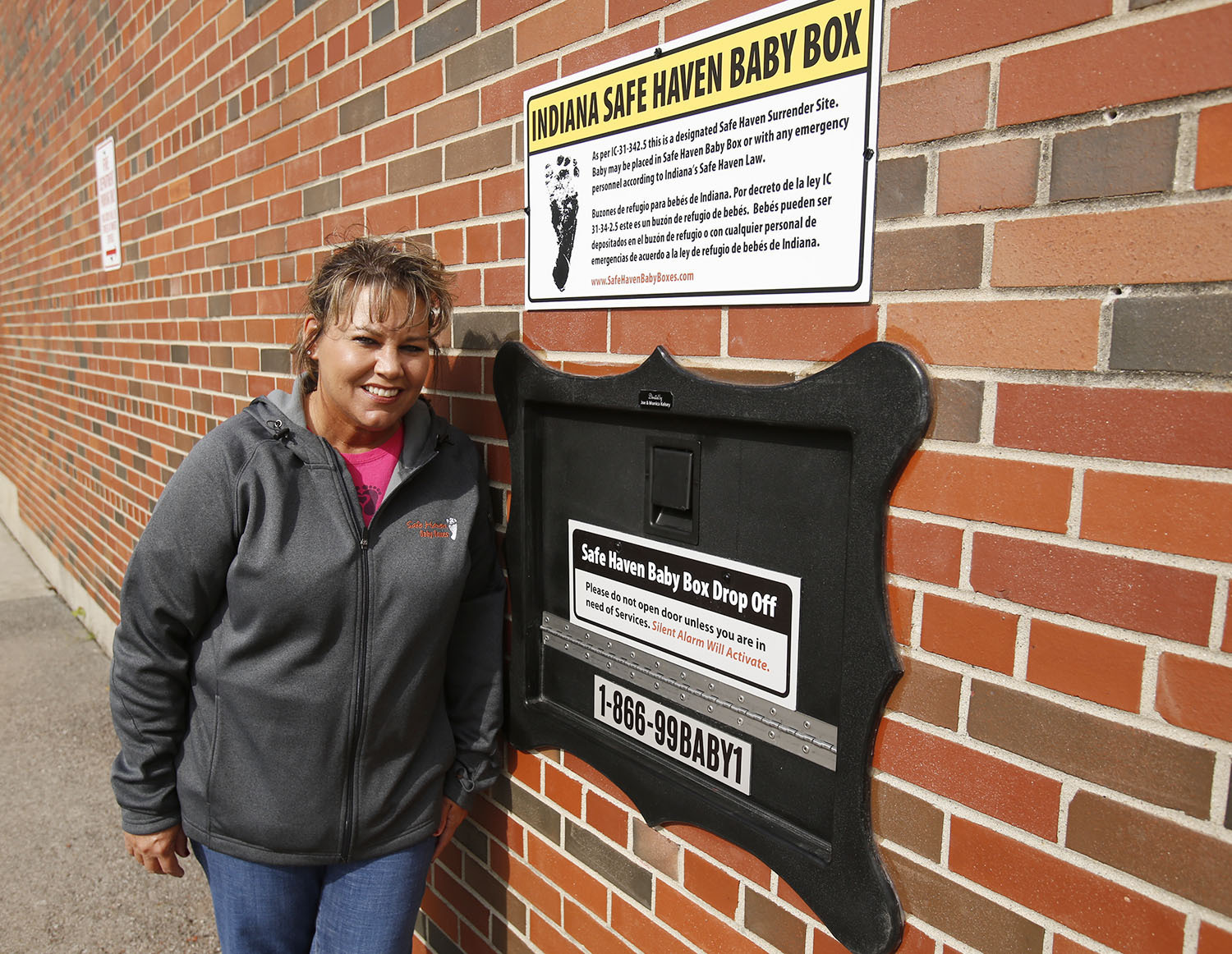 Monica Kelsey and the town of Woodburn, Ind., dedicated the first Safe Haven Baby Box of its kind on April 26, 2016, at the Woodburn Volunteer Fire Department. A fight is developing in Florida's legislature over a measure that would allow fire stations and hospitals to install boxes where distressed mothers could leave their unwanted newborns.