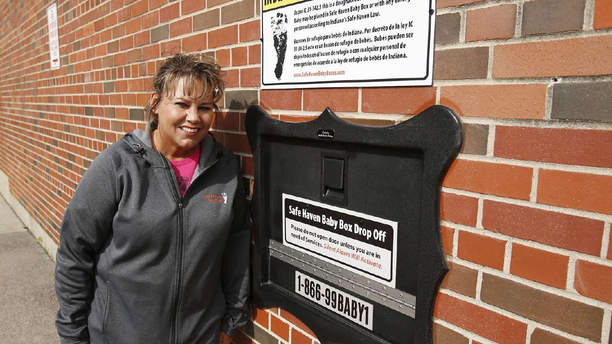 Monica Kelsey and the town of Woodburn, Ind., dedicated the first Safe Haven Baby Box of its kind on April 26, 2016, at the Woodburn Volunteer Fire Department. A fight is developing in Florida's legislature over a measure that would allow fire stations and hospitals to install boxes where distressed mothers could leave their unwanted newborns.