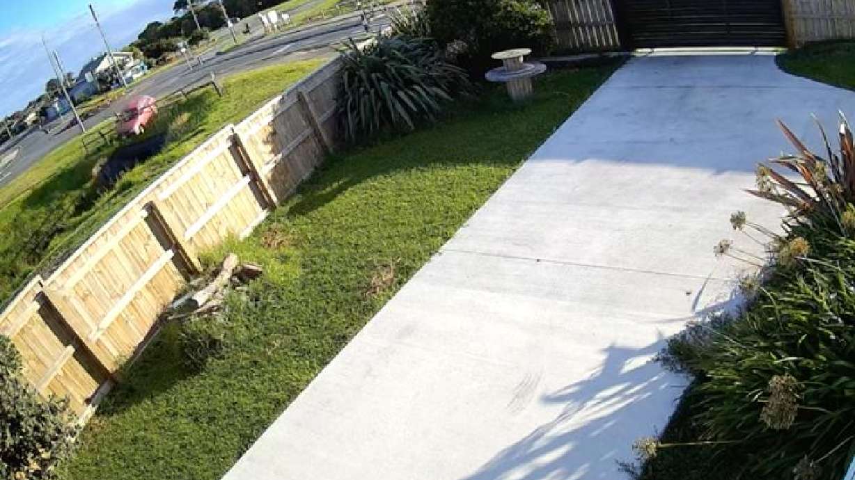 Errant driver ends up in a ditch.