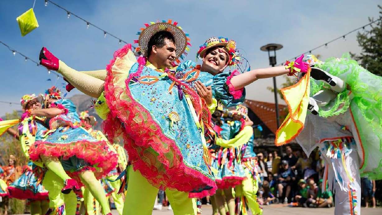 Aquarela do Brasil, a Brazilian dance group based in Utah, performs at the 2022 Utah Brazilian Festival. The group is one of many performing at the cultural show Evening with Brazil, Africa, and Puerto Rico on Friday.
