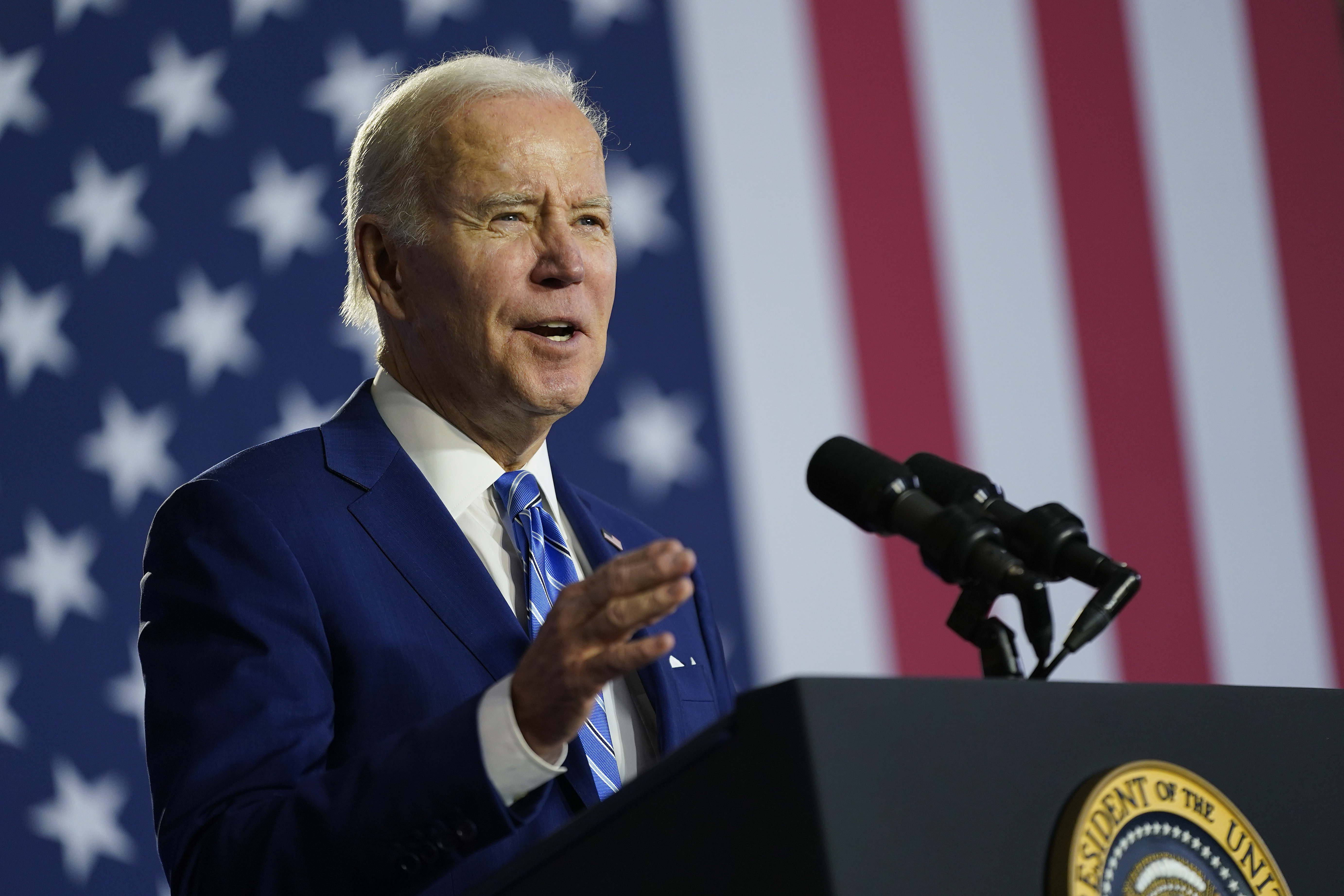 President Joe Biden speaks Feb. 9 at the University of Tampa. Biden is set to expand eligibility for Medicare and the Affordable Care Act’s exchanges to hundreds of thousands of immigrants brought to the U.S. illegally as children.