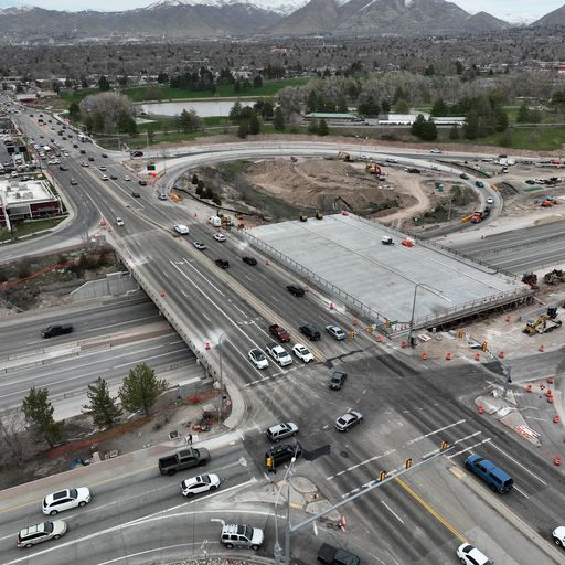 The newly constructed bridge at 1300 East on I-80 in Salt Lake City is ready to be moved into place this weekend.