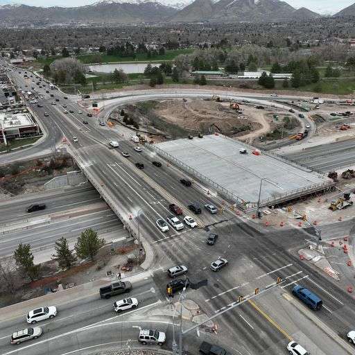 The newly constructed bridge at 1300 East on I-80 in Salt Lake City is ready to be moved into place this weekend.