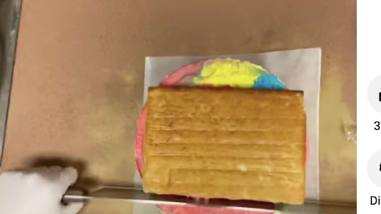 Few things are as delightful as a cake that already has the ice cream in it.