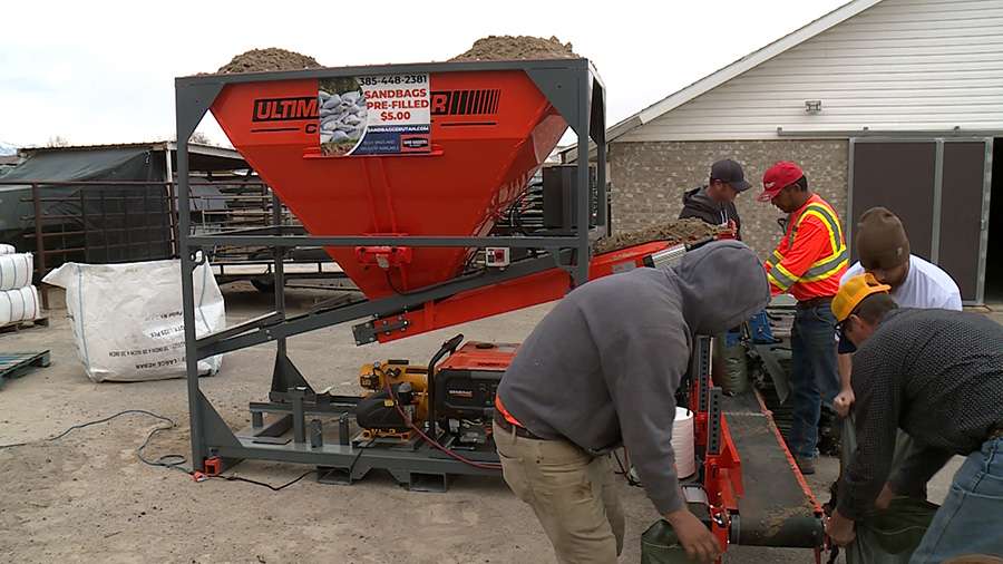 The Ultimate Sandbagger machine can fill 1,000 bags an hour. A family-owned business in Utah has developed this machine that can fill sandbags faster than anywhere else.