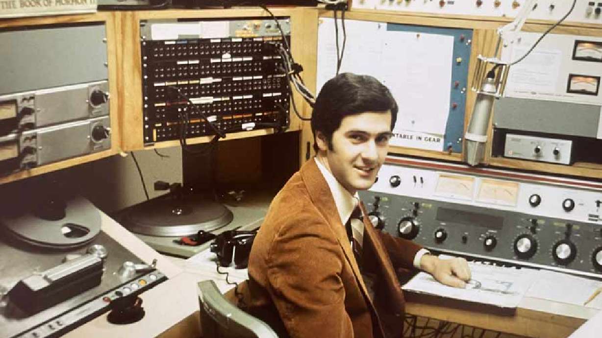 Jay Hildebrandt working at KBYU as a senior in college. Hildebrandt recently spoke to EastIdahoNews.com about a new radio program he will host, called Sunday Blessings, which is set to launch on May 7.