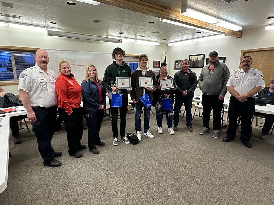 Firefighters honored three teens this week after they helped rescue an unresponsive 61-year-old man at Idaho's Heise Hot Springs.