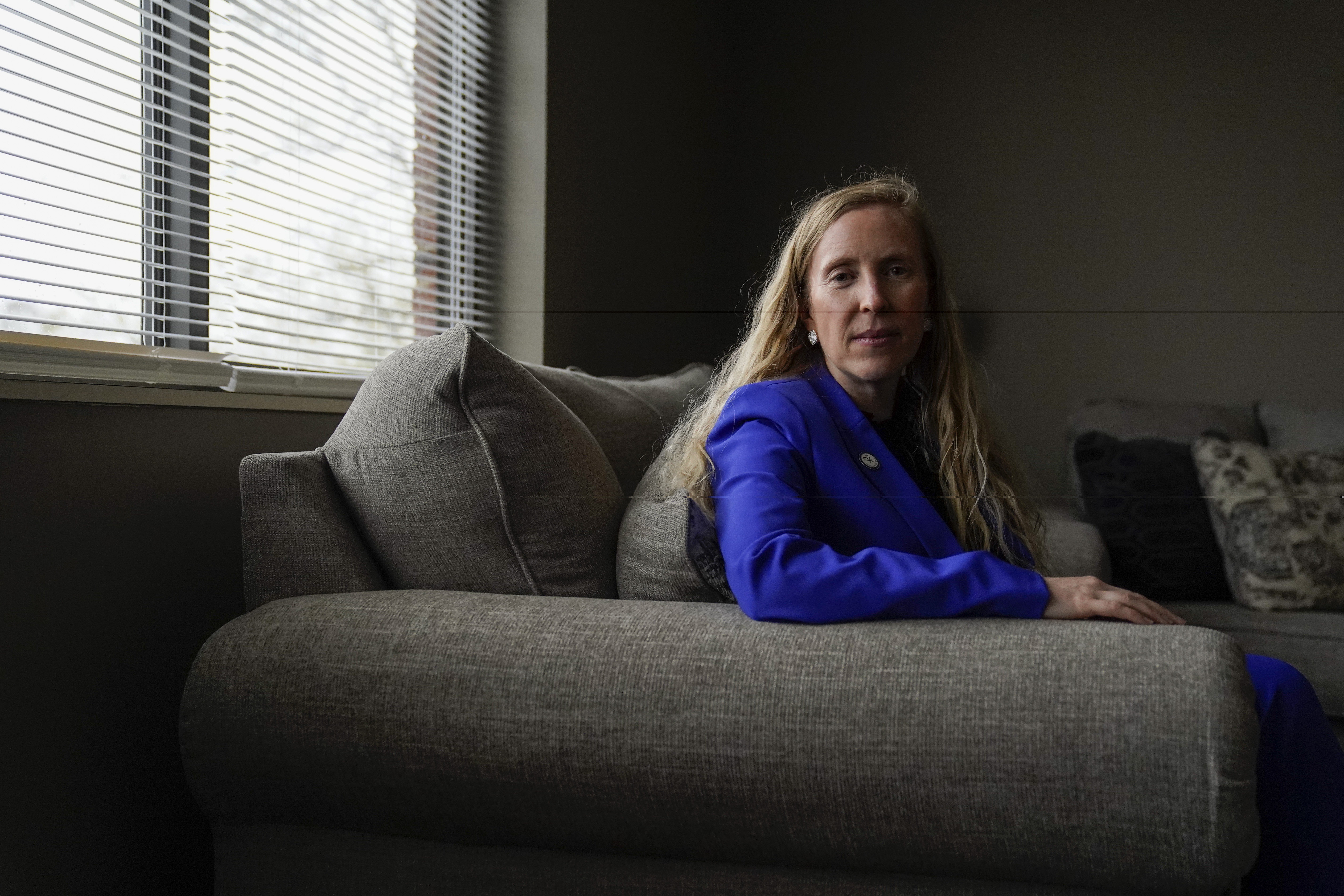 Melynda Milburn Jamison, executive director of CASA of Lexington, April 6 in Lexington, Ky. According to a recent survey, formal volunteer participation dropped 7% between 2019 and 2021, the largest decrease the survey has recorded. 