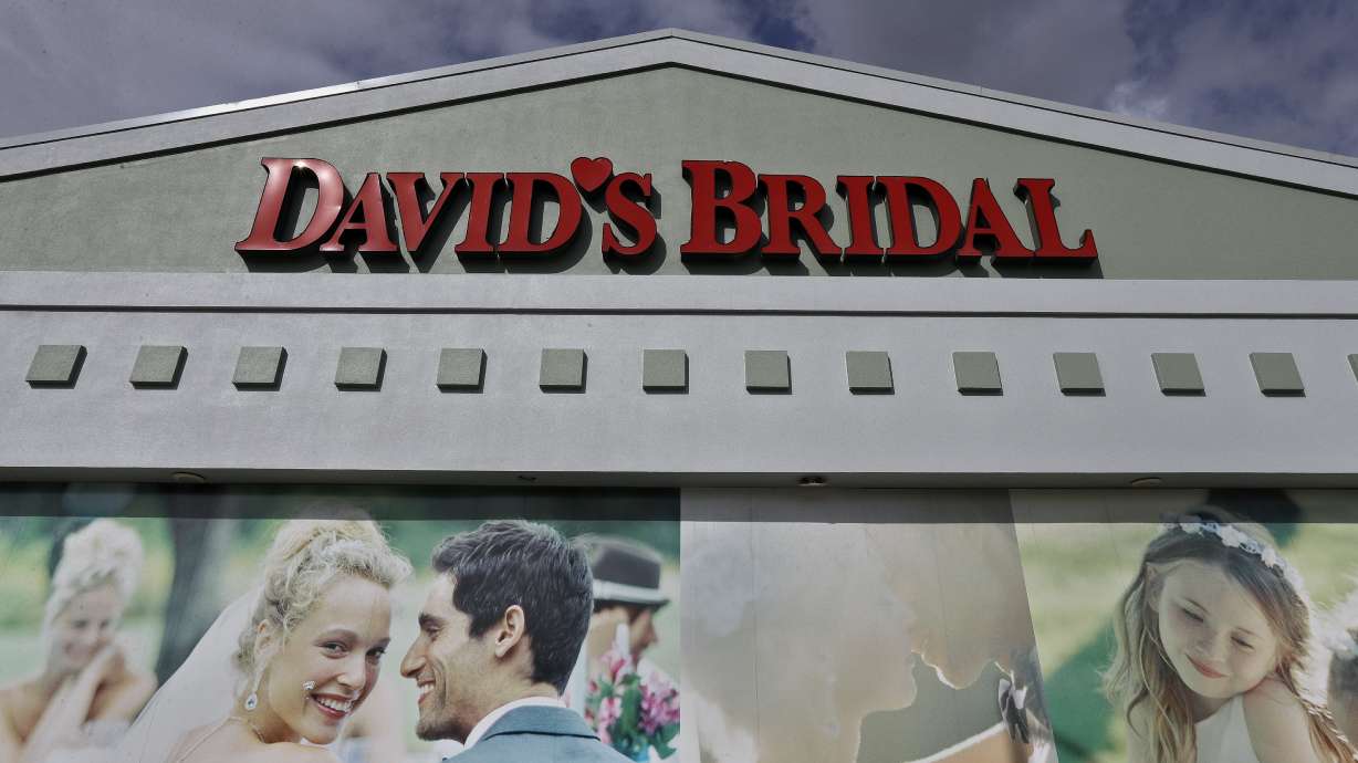 The David's Bridal shop is shown Nov. 19, 2018, in Tampa, Fla. Bankrupt wedding gown retailer David's Bridal received court approval on Friday to sell its business to asset manager Cion Investment Corp in a no-cash transaction.