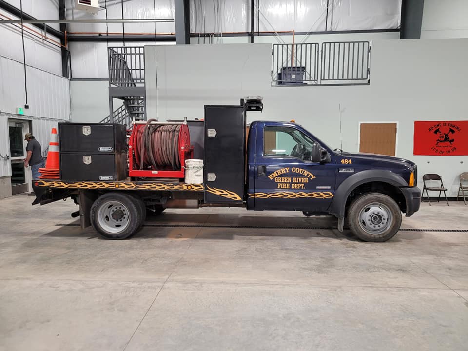 Two first responders were killed Sunday in a truck fire outside of Green River, in Emery County.  