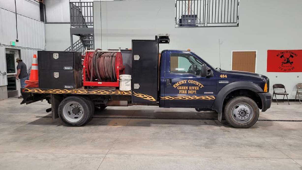 Two first responders were killed Sunday in a truck fire outside of Green River, in Emery County.