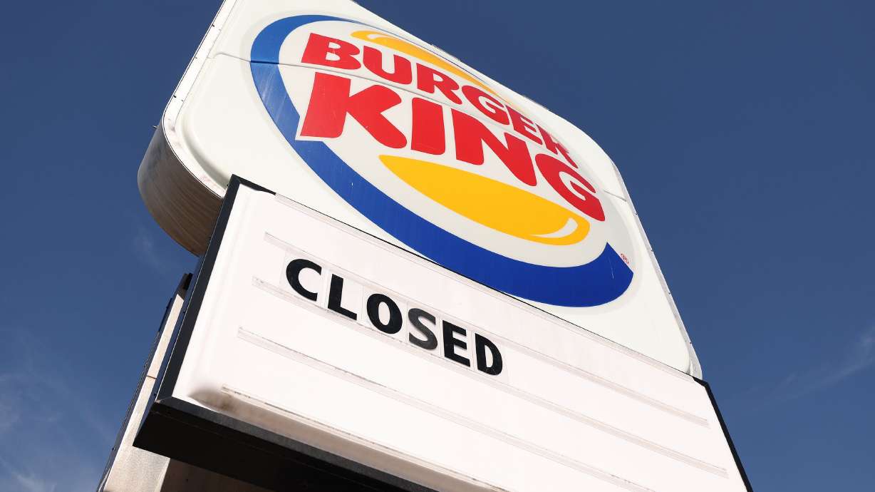 The Burger King location on North Temple and 1660 West in Salt Lake City is now closed, as pictured on Monday.