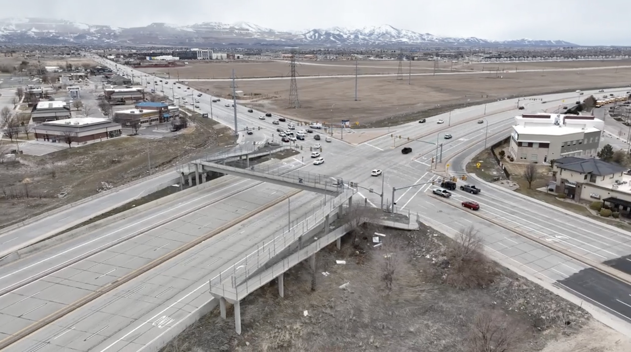 Bangerter Highway at 13400 South in Riverton is one of four on the highway that will be turned into a freeway-style intersection as a part of a project starting this year. 