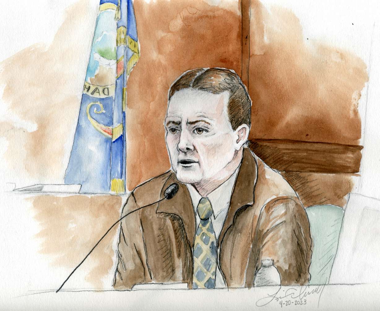 David Warwick testifies in Lori Vallow Daybell murder trial in Boise on Thursday.