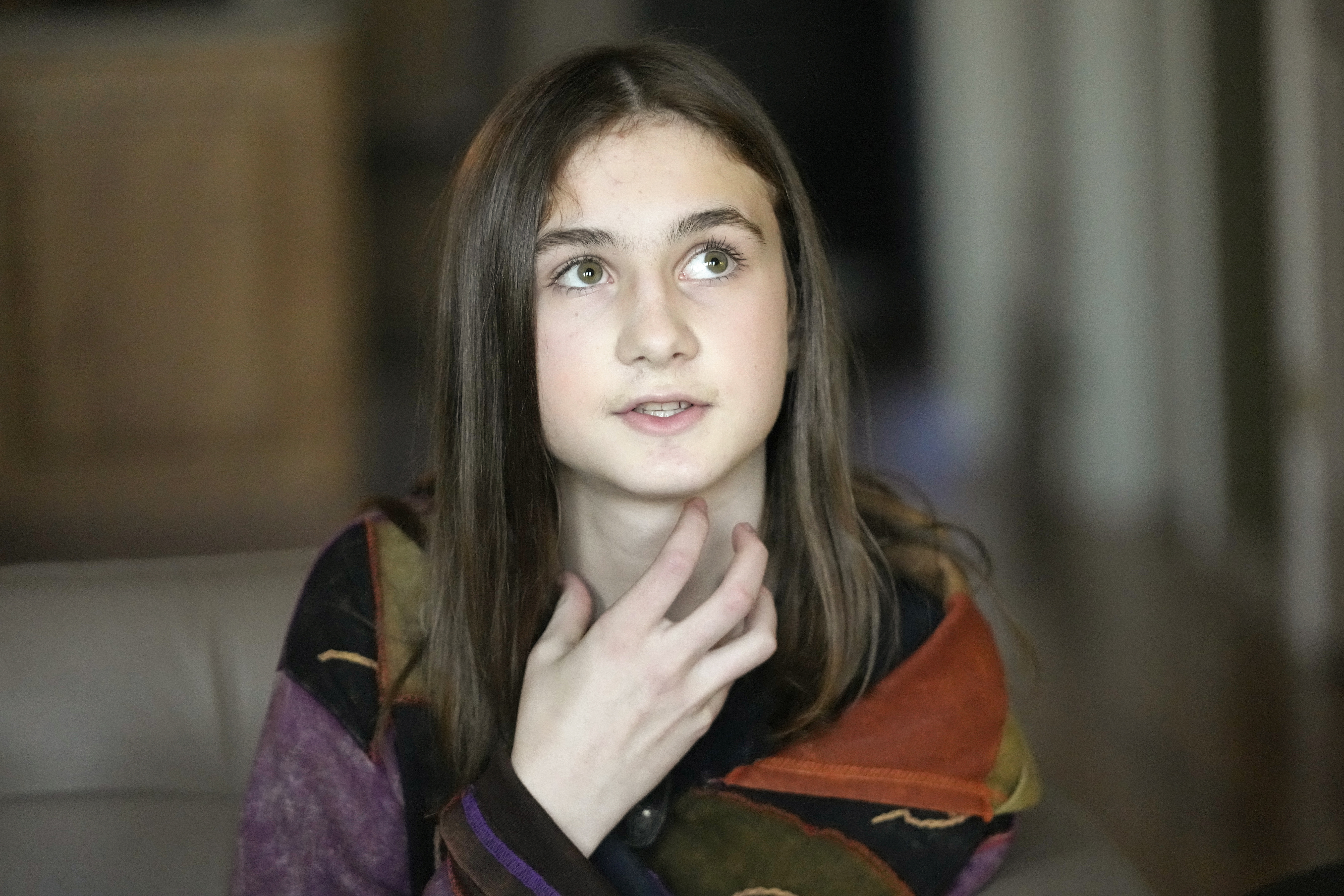Asher Wilcox-Broekemeier, 13, speaks Feb. 7 in Salt Lake City. Republican lawmakers across the country are banning transgender-related medical treatment for minors.