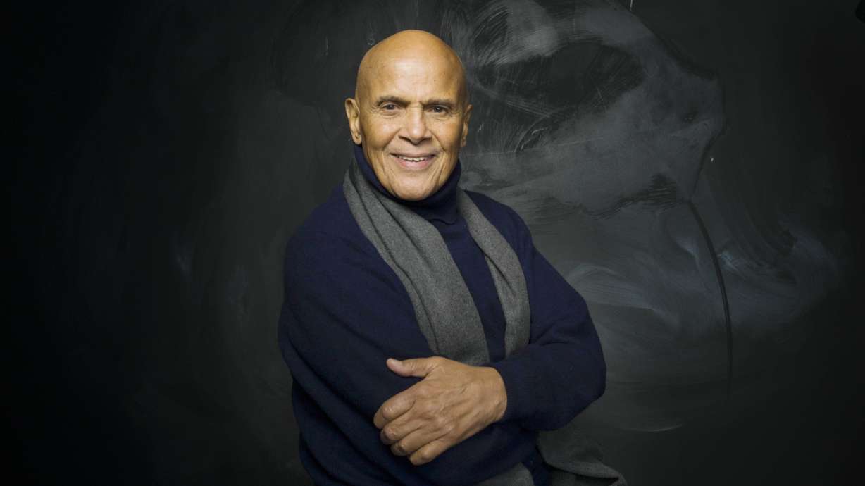 Actor, singer and activist Harry Belafonte from the documentary film "Sing Your Song," poses for a portrait during the Sundance Film Festival in Park City on Jan. 21, 2011. Belafonte has died at age 96.