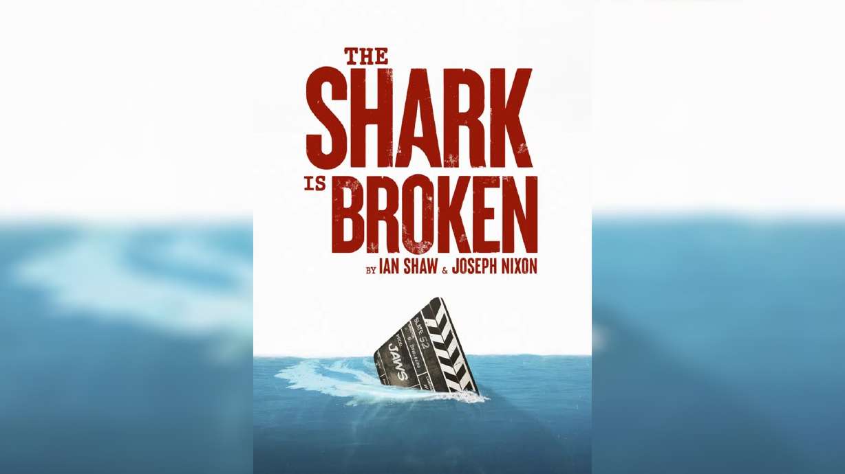 This image released by Polk & Co. shows promotional art for "The Shark is Broken," a stage play about the making of the blockbuster movie “Jaws.”