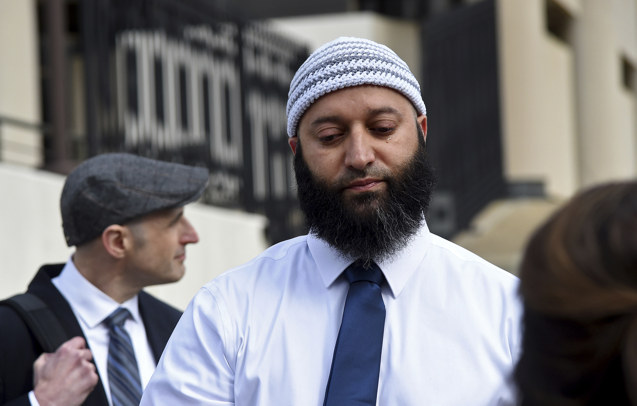 Attorneys for Adnan Syed, seen here in Baltimore on Feb. 2, filed a motion, Wednesday, asked a Maryland appellate court to reconsider its recent decision to reinstate his decades-old murder conviction and life sentence.