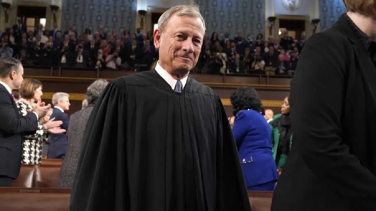 Chief Justice of the United States John Roberts arrives at the Capitol Feb. 7 in Washington. The Democratic chairman of the Senate Judiciary has invited Roberts to testify next month at a hearing on ethics standards.