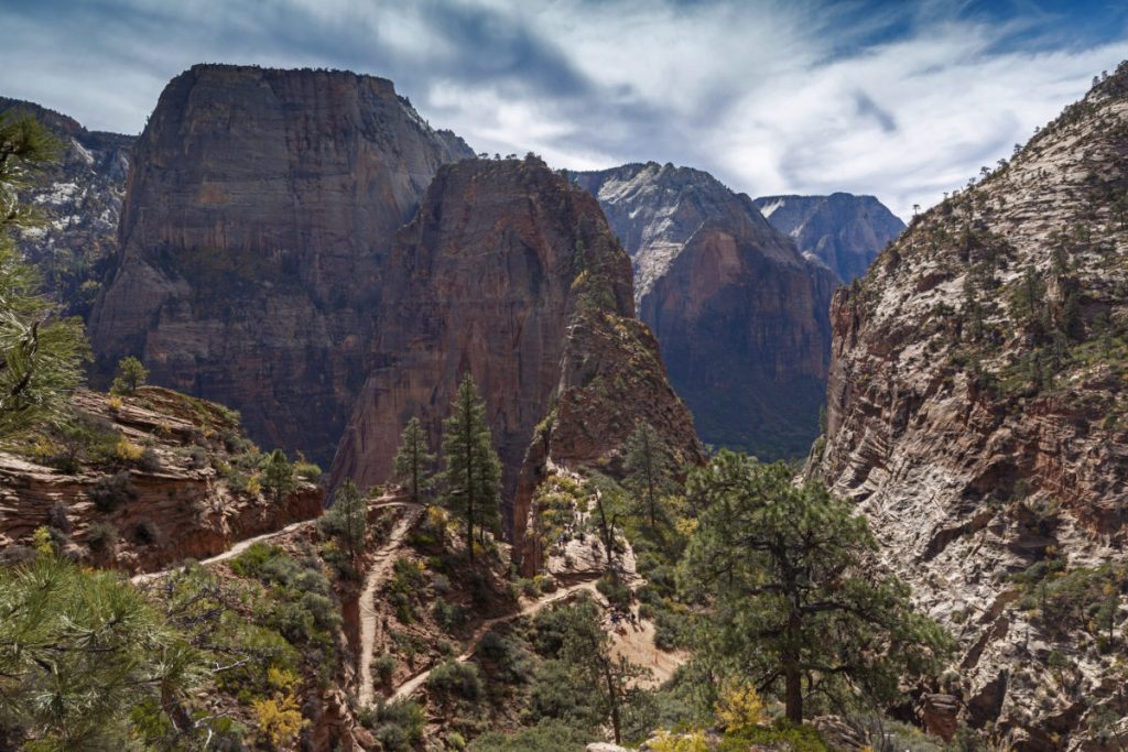 Angel’s Landing’s switchbacks, Zion National Park, Utah.