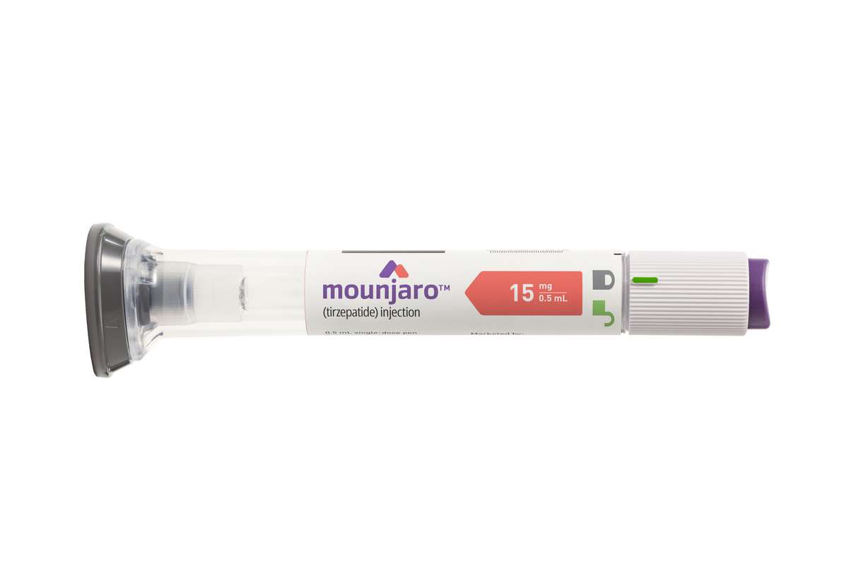 A 15 mg dosage of the drug Mounjaro is shown. Already approved to treat type 2 diabetes, Mounjaro is being considered for fast-track approval as a weight-loss drug based on the results of key clinical trials, with the latest announced on Thursday.